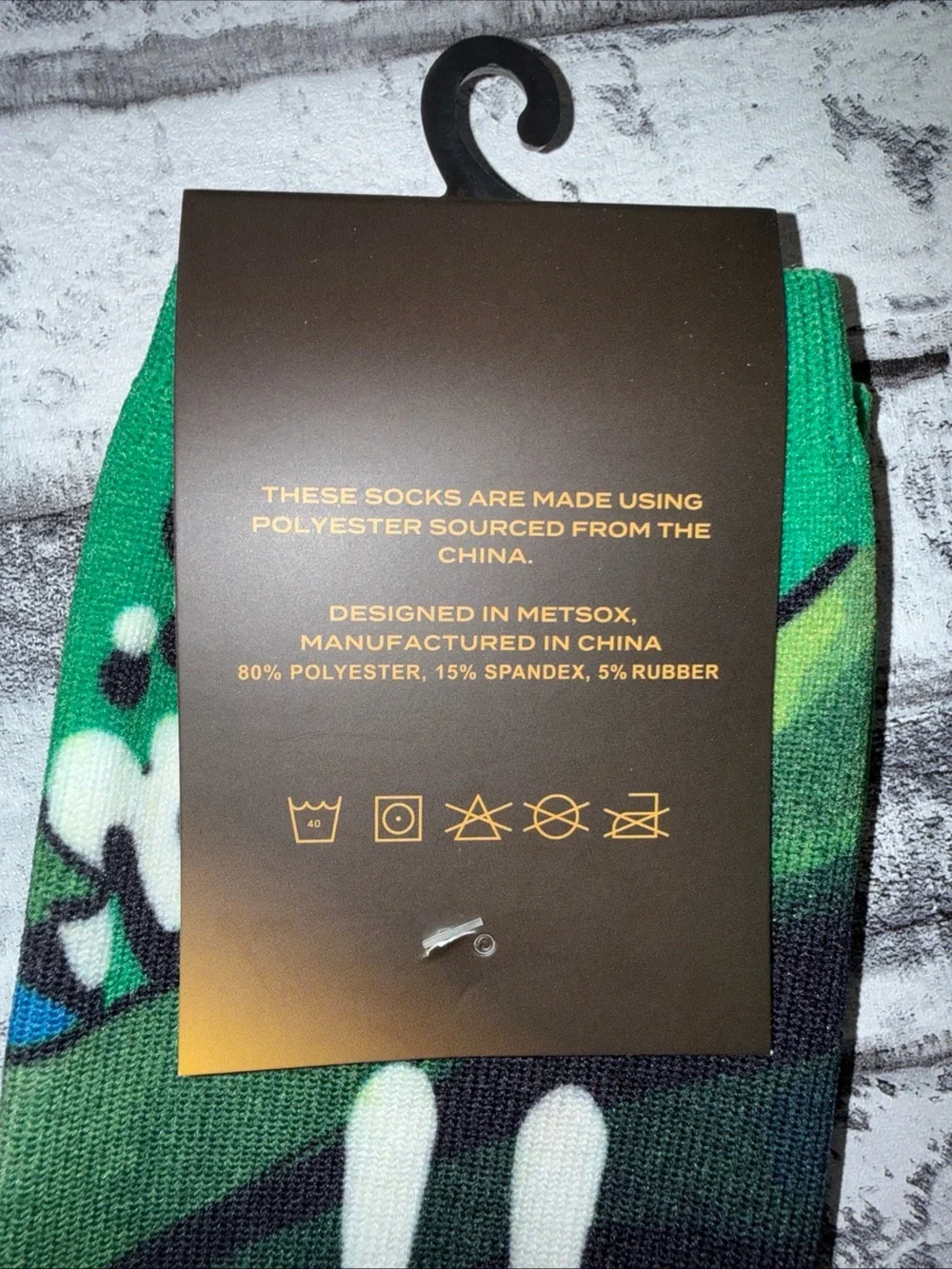 Marvel Green & Black Crew Socks with Red Logo